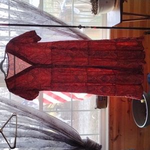 Boho style dress NWOT size 3X but fits like XL